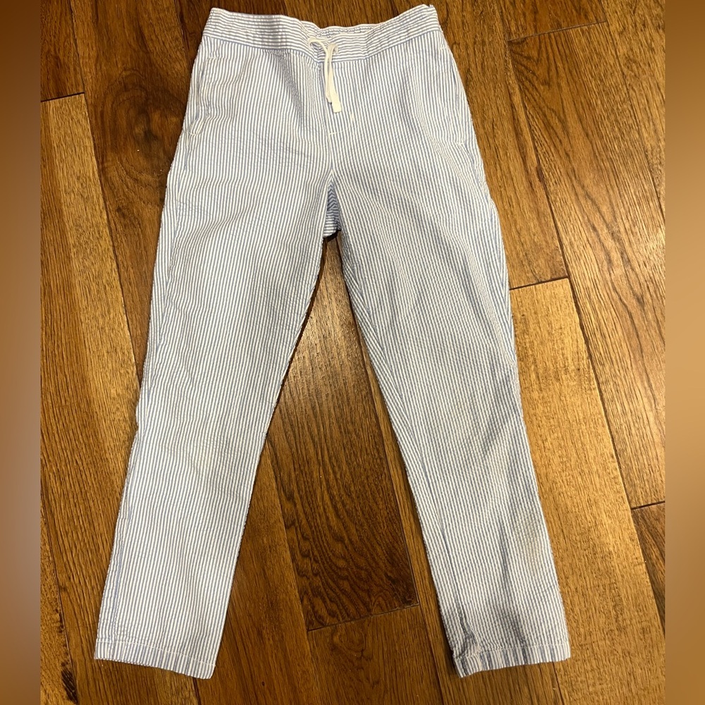Janie and Jack blue searsucker size 8 pants